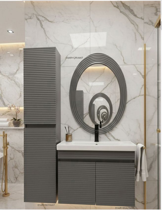 Arya Membran Kapak Banyo Dolabı — Minelli