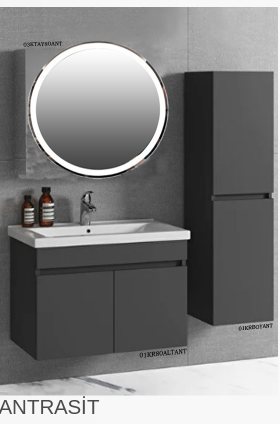 Kar Komple MDF Banyo Dolabı — Minelli