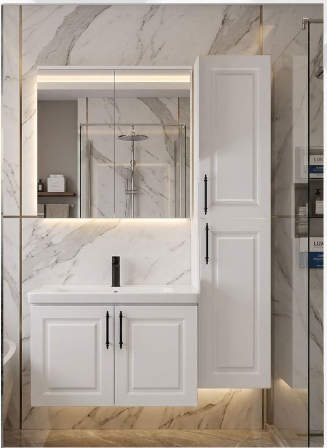 Likya Membran Kapak Banyo Dolabı — Minelli