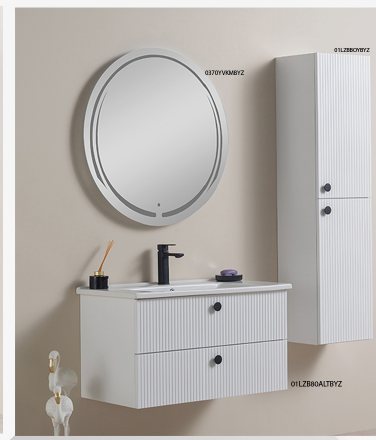 Lizbon Kapakları Lake Banyo Dolabı — Minelli