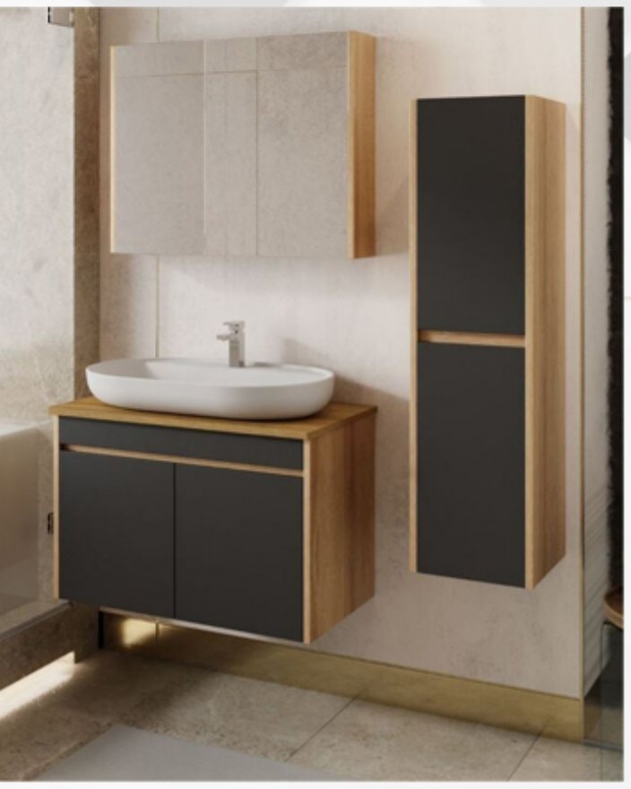 Milas Komple MDF Banyo Dolabı — Minelli
