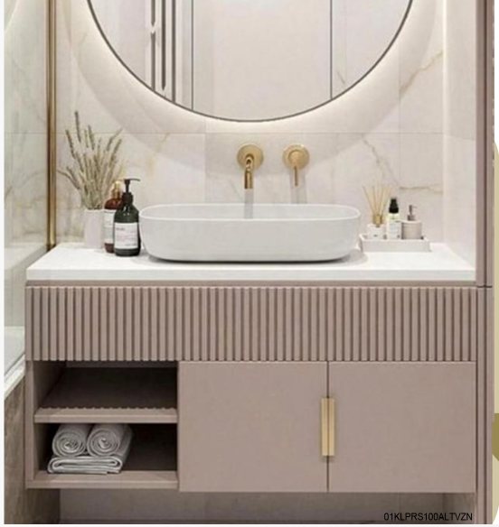 Paris Komple Lake Banyo Dolabı — Minelli