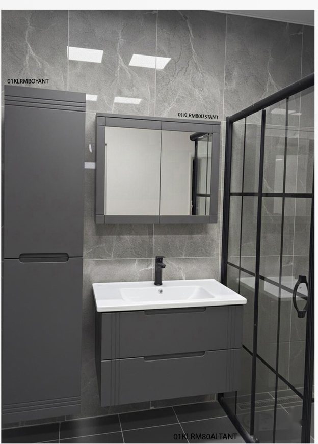 Roma Komple Lake Banyo Dolabı — Minelli